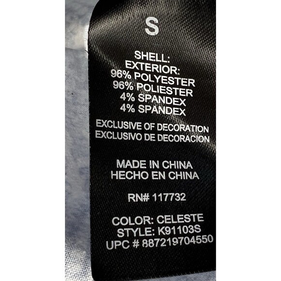 ZX Outdoor Lifestyle Dress Size S Athletic Dress V Neck Racerback Blue Paisley - Picture 14 of 14